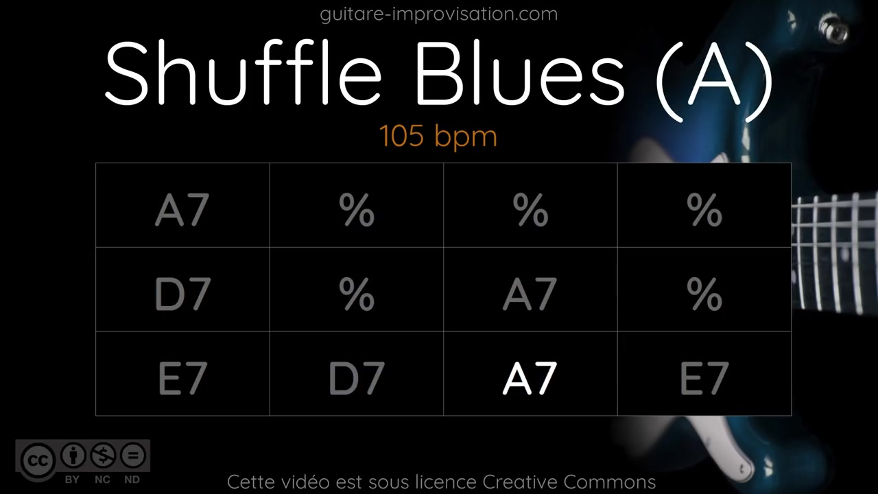 [图]A调布鲁斯伴奏 Blues Shuffle in A