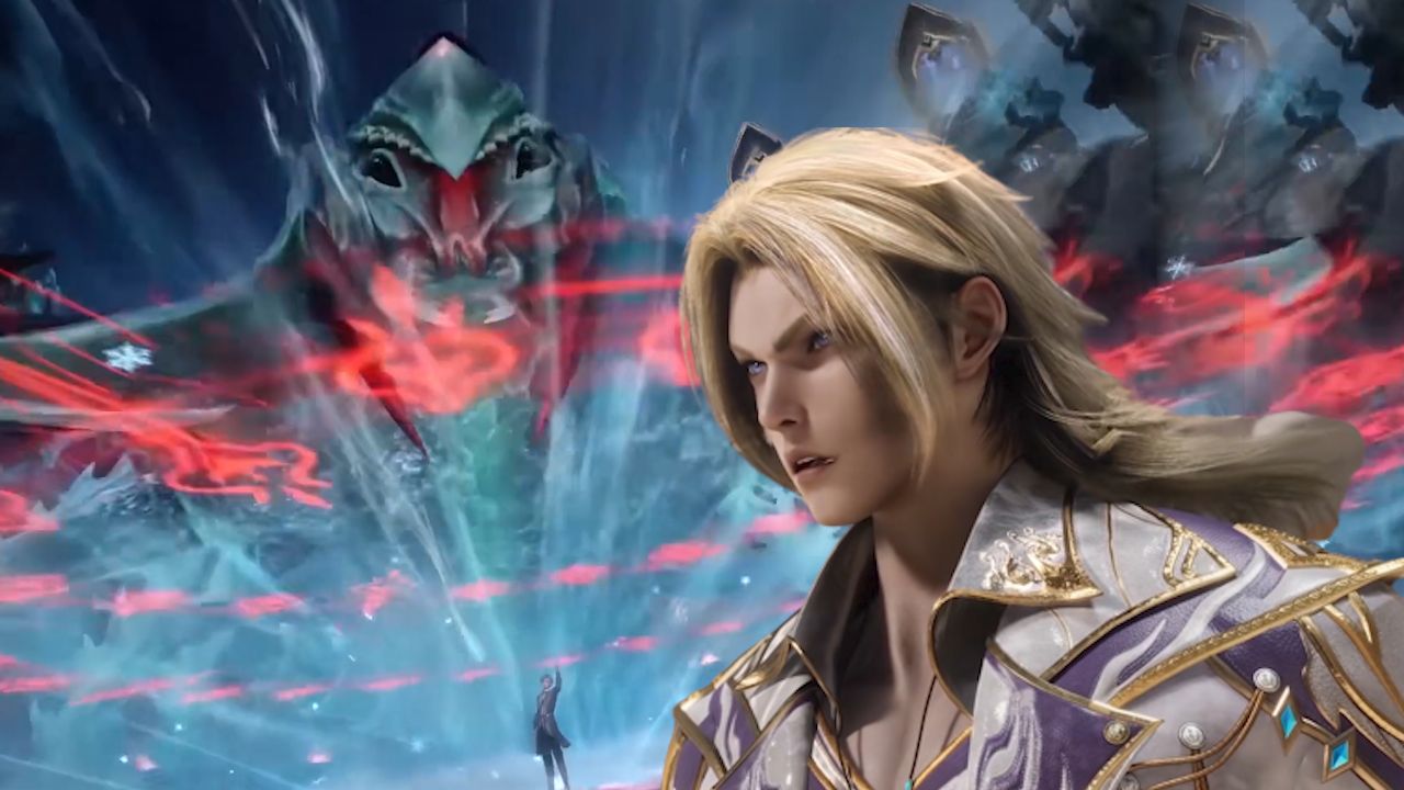 斗罗大陆2:霍雨浩大战哥哥戴钥衡,被40万年冰帝武魂吓坏,主动拉拢