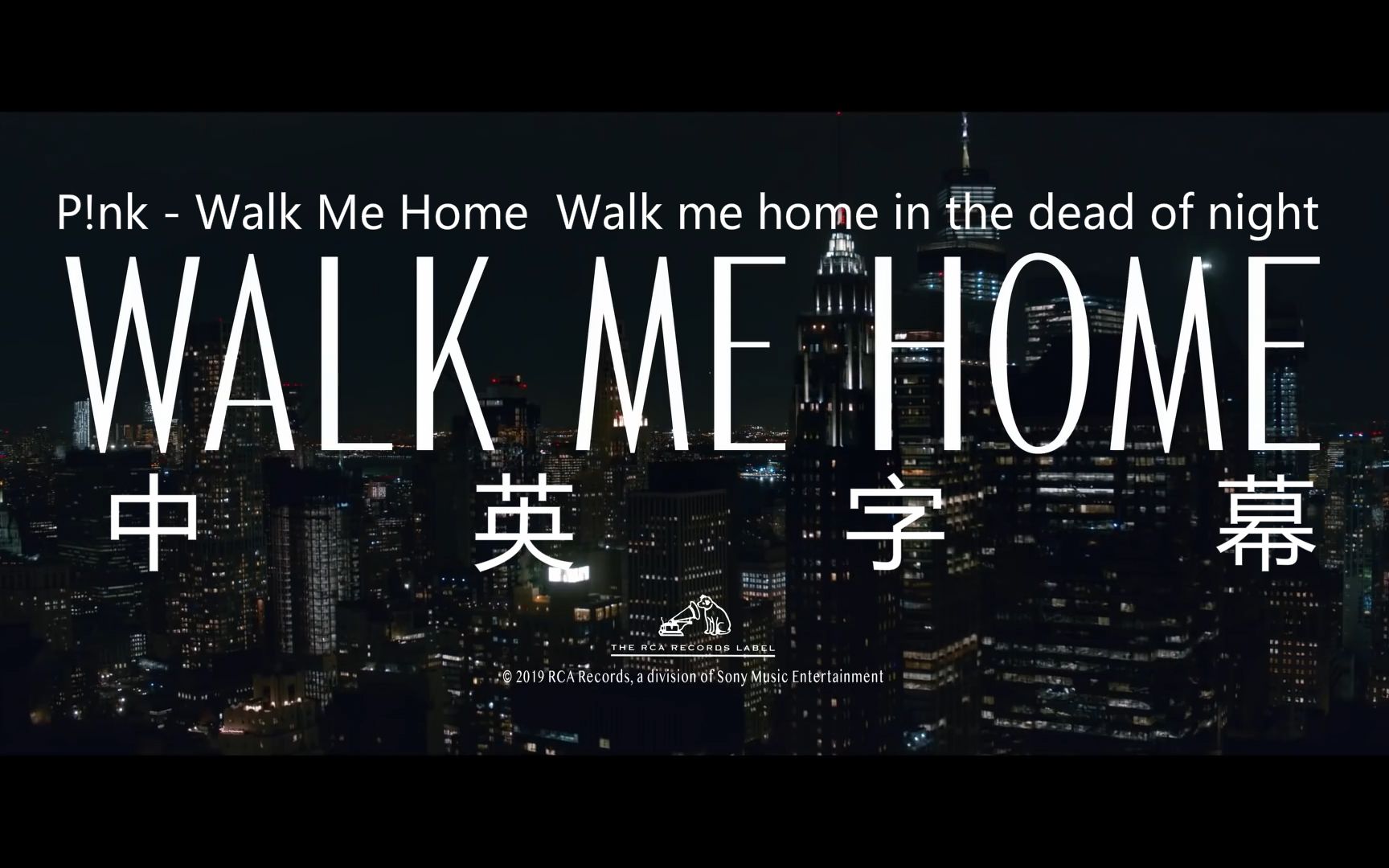 【P!nk/粉红佳人】Pink  Walk Me Home 中英字幕哔哩哔哩bilibili