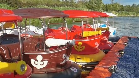 游船,脚踏船,网红船