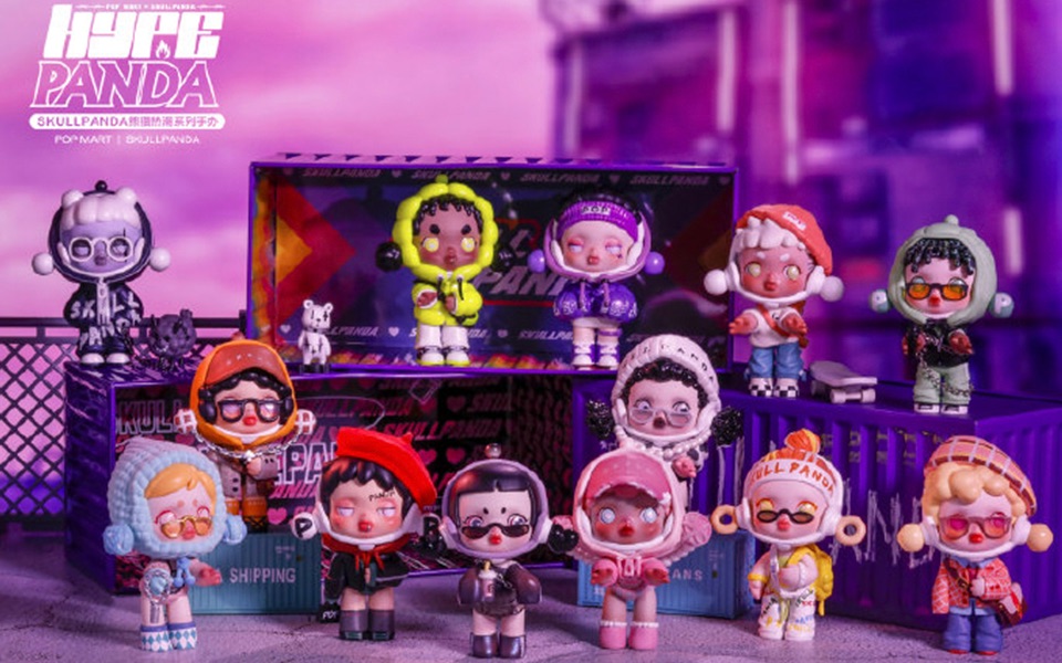 skullpanda新品熊喵热潮盲盒开箱视频045503