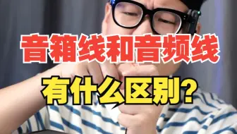 音箱线和音频线居然不一样？你知道有什么区别吗？【绿联】