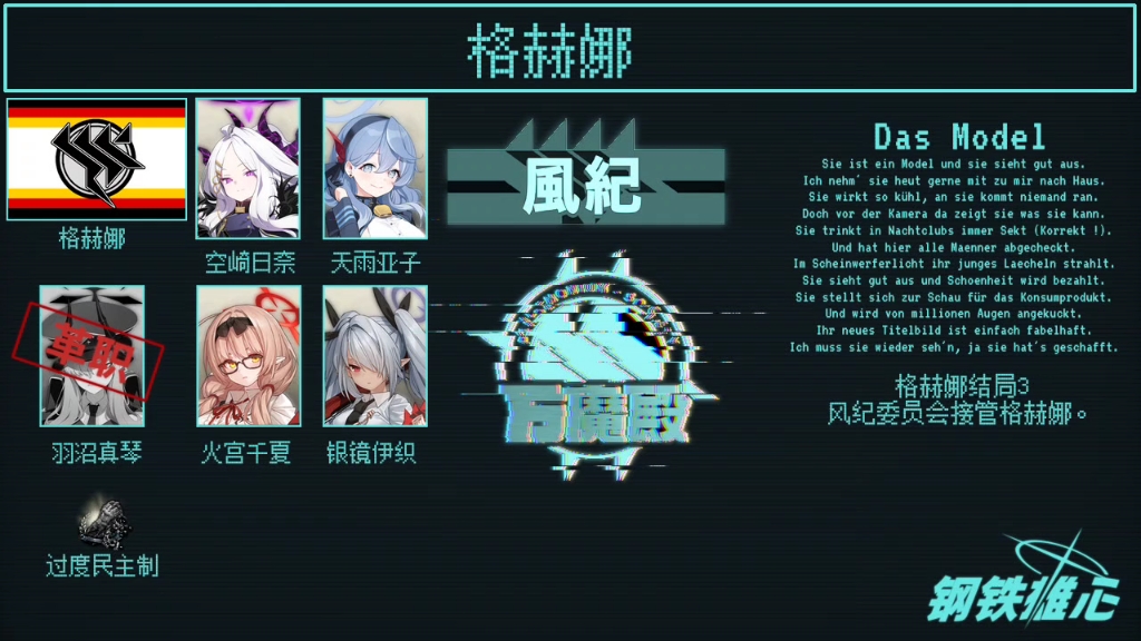 【蔚蓝档案/碧蓝档案x钢铁雄心】风纪委员会主题曲