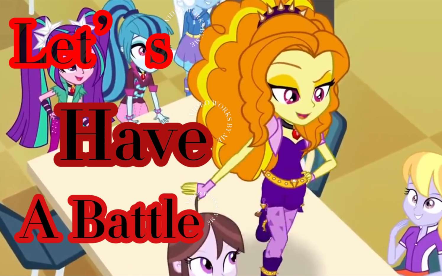 [图]【MLP/EQG】15岁非专业女低音初中生降调一人多声部翻唱Let’s Have a Battle！