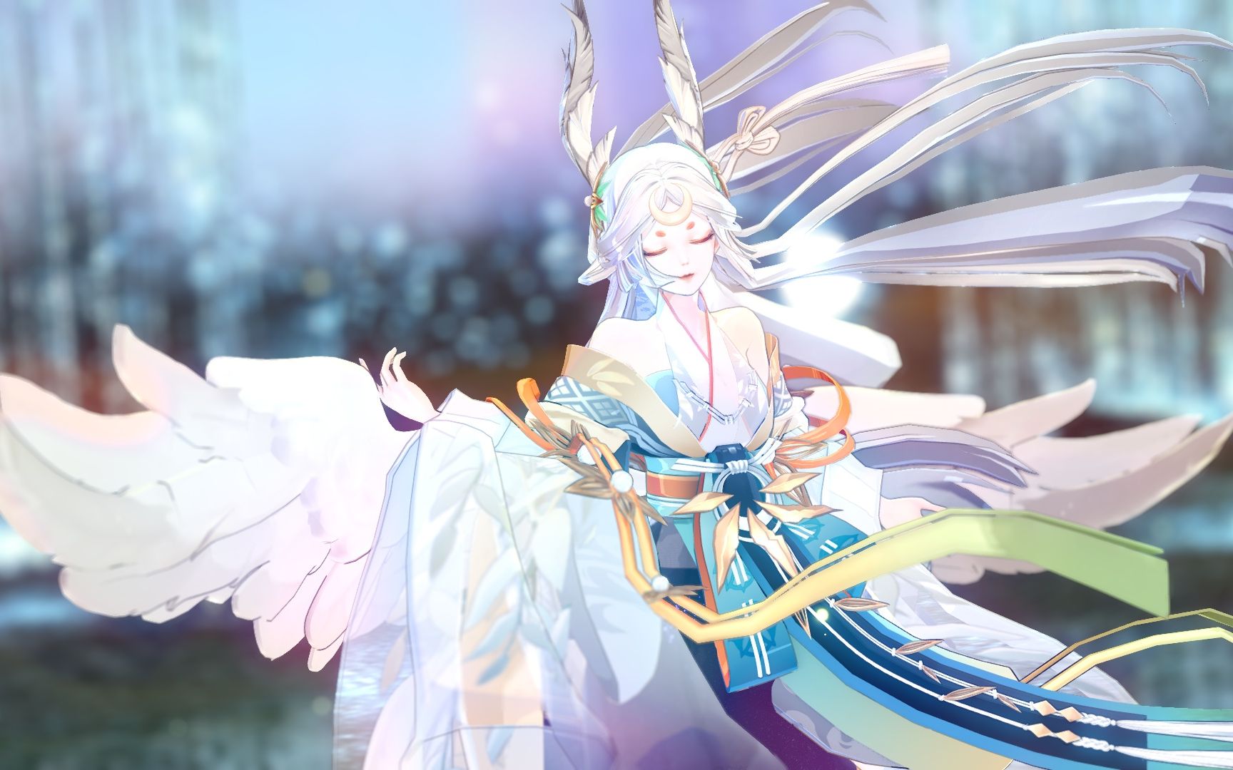 【阴阳师mmd】— 月兔回旋于空中 —【因幡輝夜姬】