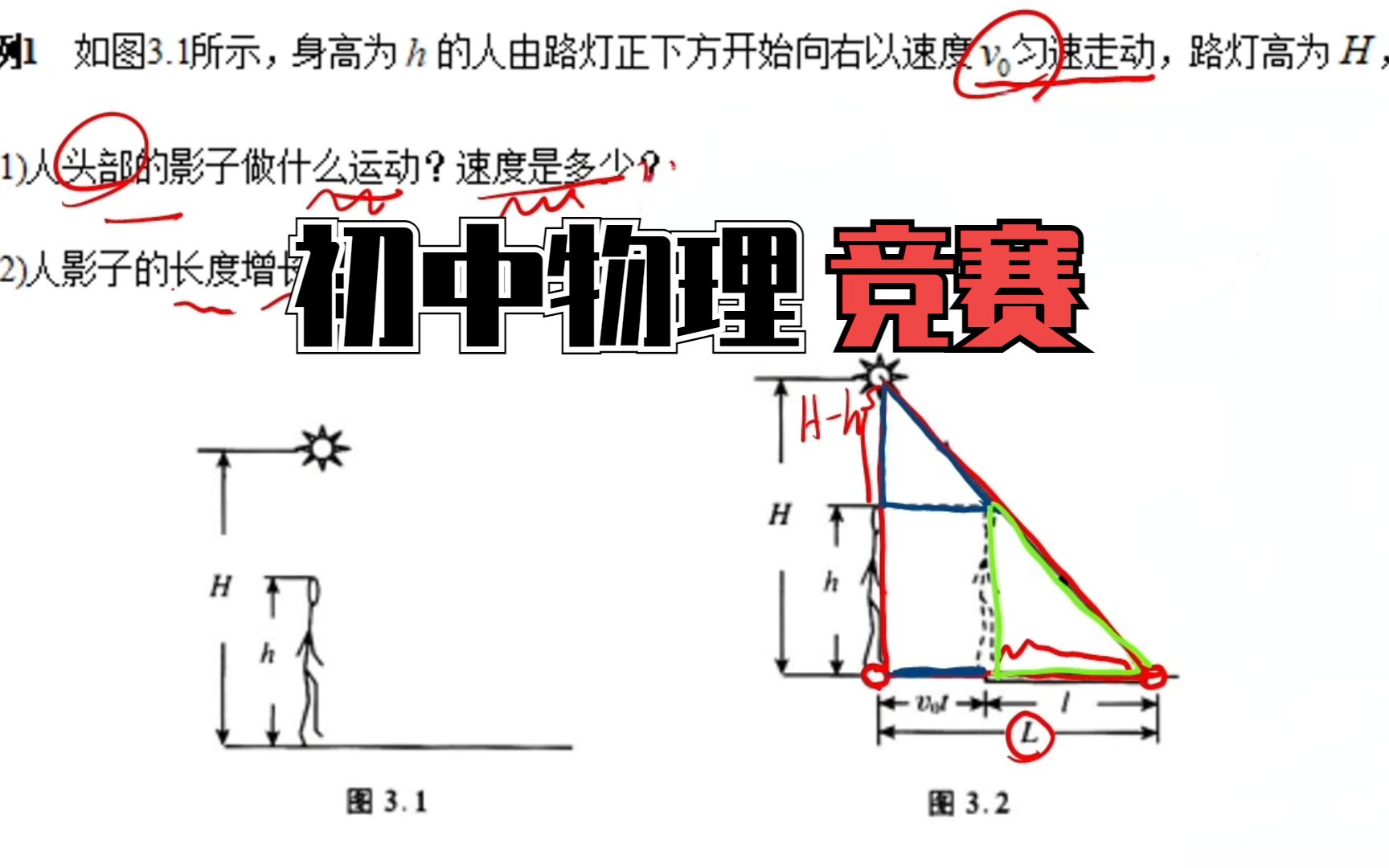 [图]初中物理竞赛题，万万没想到相似可解物理？