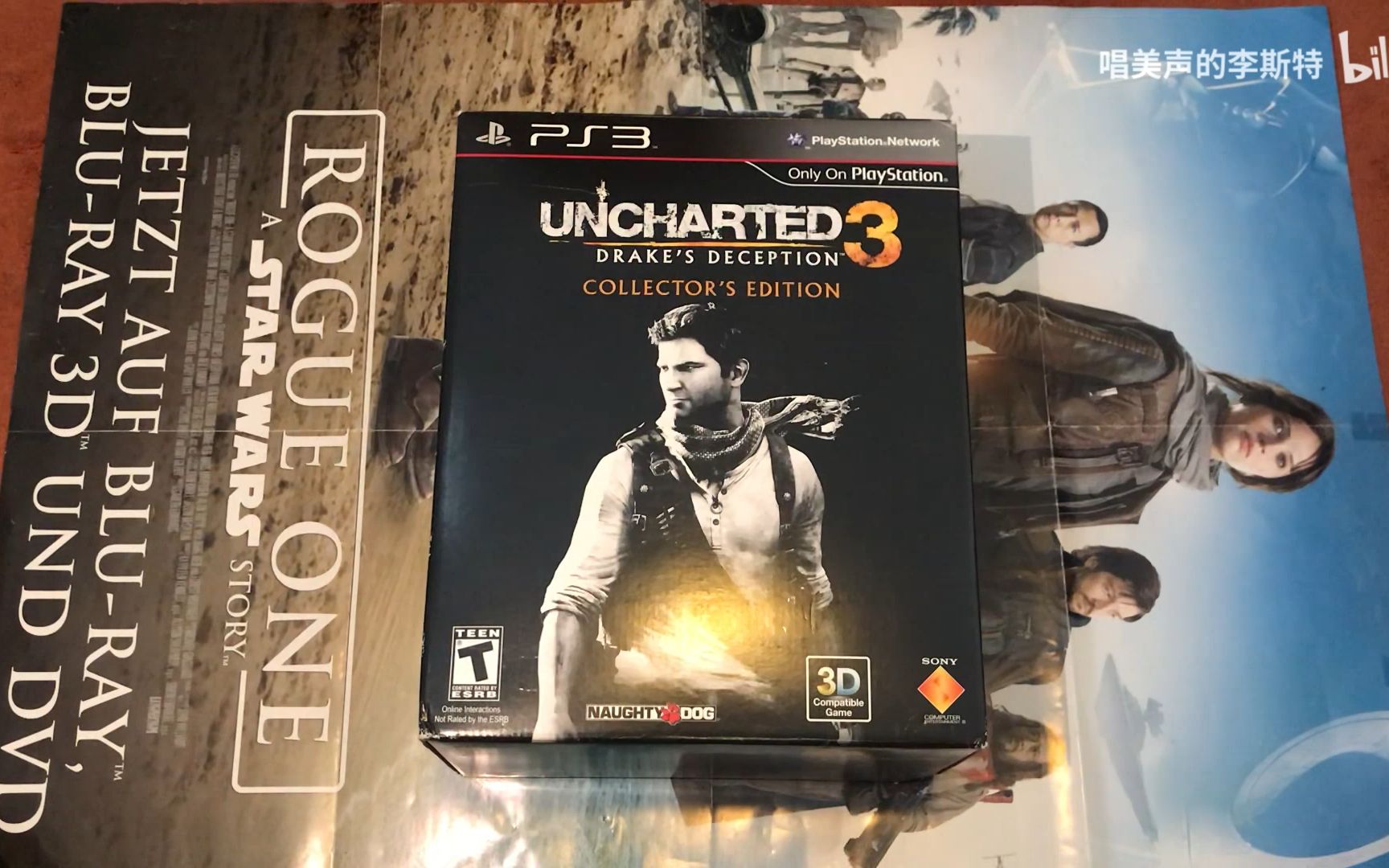 [图]神秘海域3 德雷克的欺骗 典藏版 美版 Uncharted 3 Drake's Deception Collectors Edition 开箱视频 内容物介绍