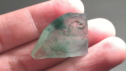 翡翠#唐马#边角料#珠宝#逆袭