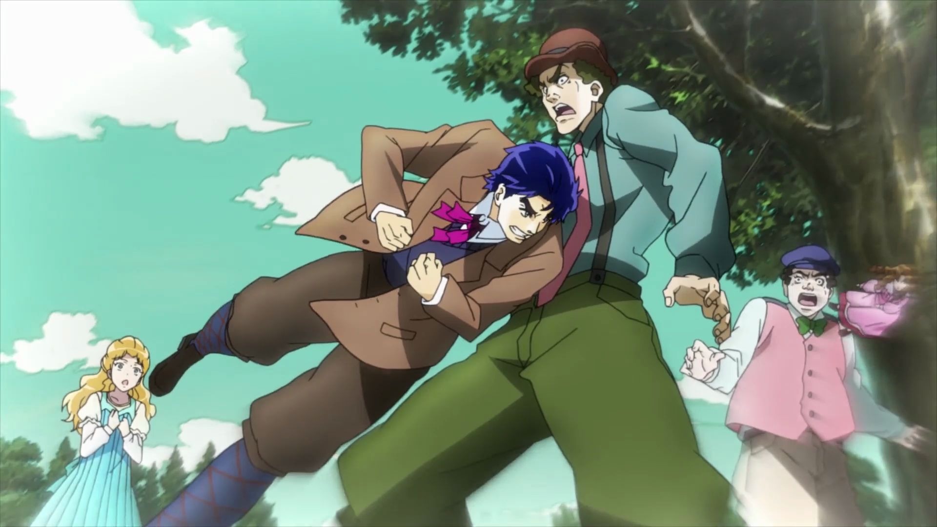 jo家人的第一场战斗太燃了