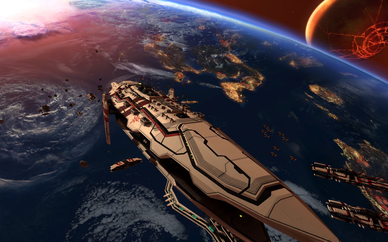 星际战舰版本的红警你玩过吗舰炮对轰变态级别的ai快速通关