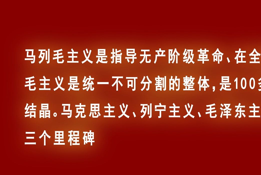 马列毛主义概论