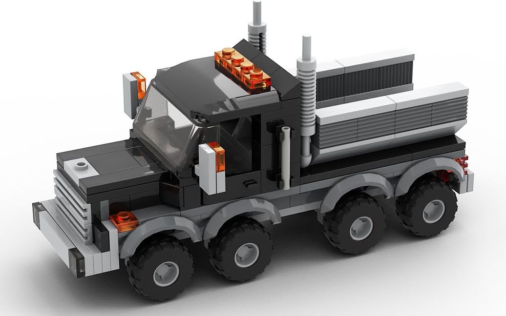 【砌砖小哥】乐高moc教程(包教包会)- 8驱动卡车(迷你版)_哔哩哔哩