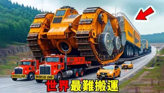 世界上最难搬运的十个东西！百米长的风叶只算入门，第一名最离谱！光是动一下，成本就高达20万美元！