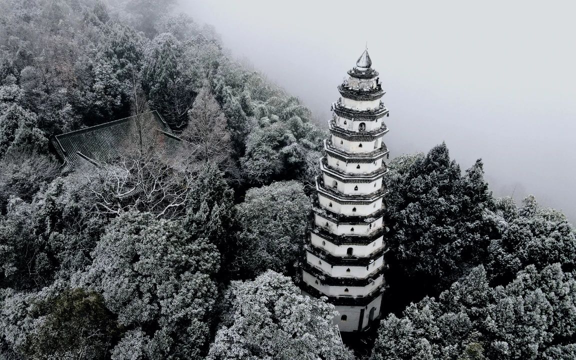四川南充:2021年的第一场雪,太美啦,众人不约而同地欢呼_哔哩哔哩 (゜