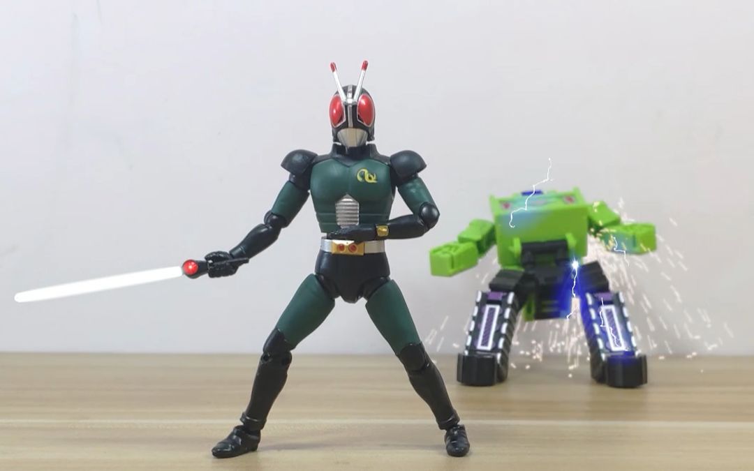 【定格短片】假面骑士black rx 食玩掌动 加了点特效版