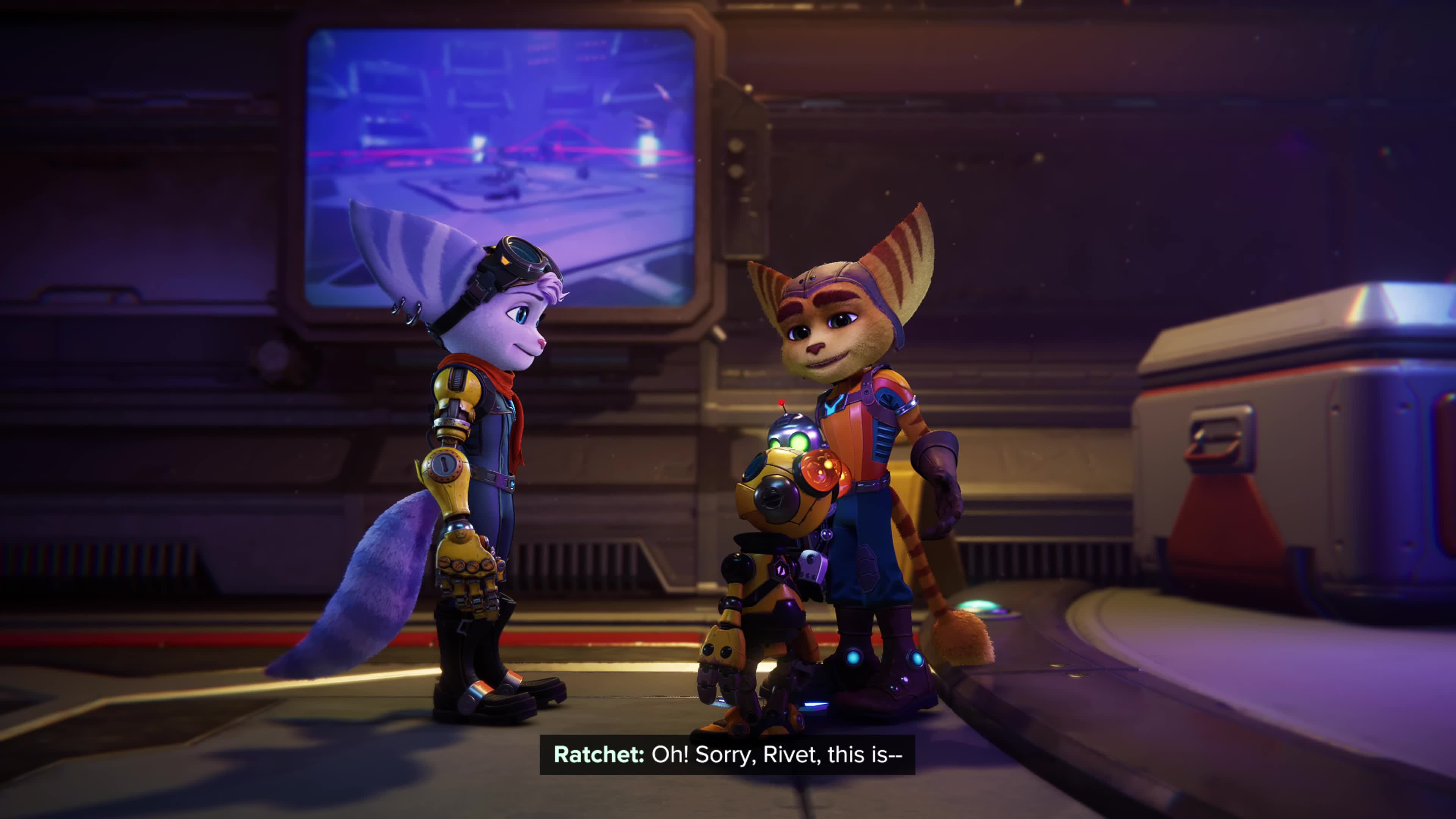 ratchet meets rivet scene (ratchet and clank rift apart) 4k 60