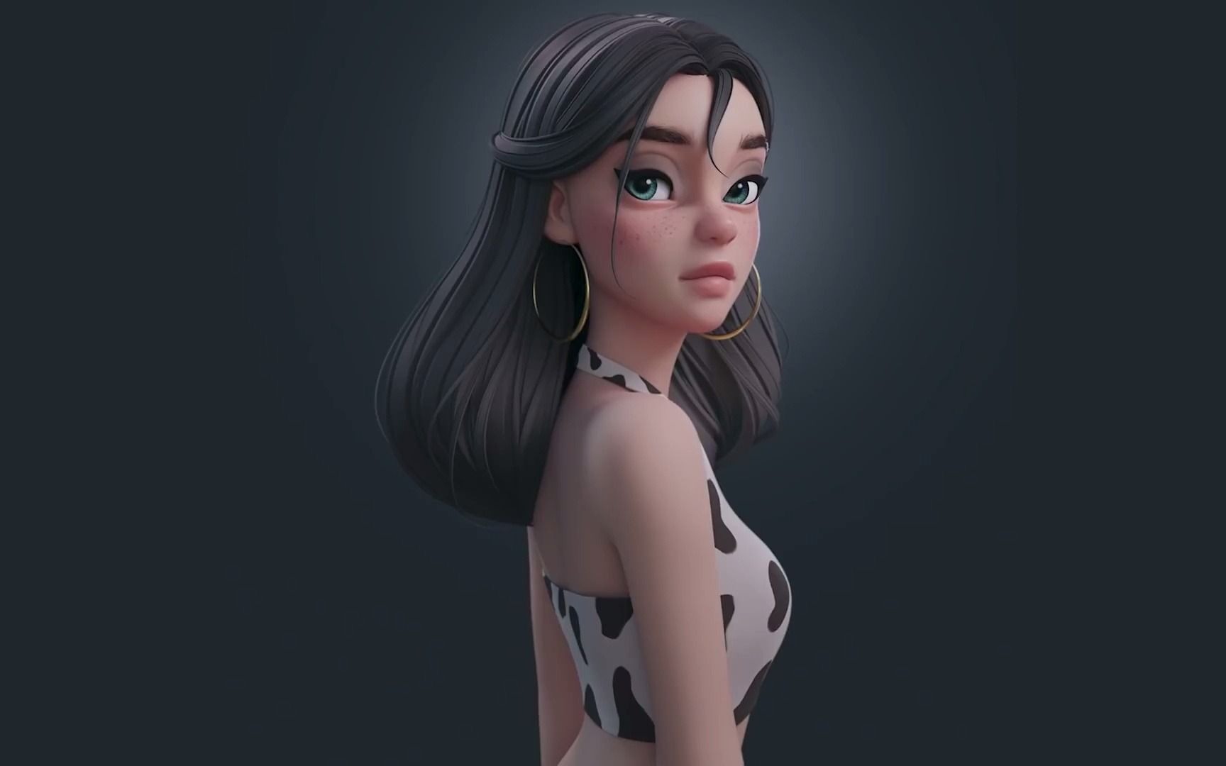 迪士尼在逃公主手办制作zbrush人物角色制作3d建模全流程