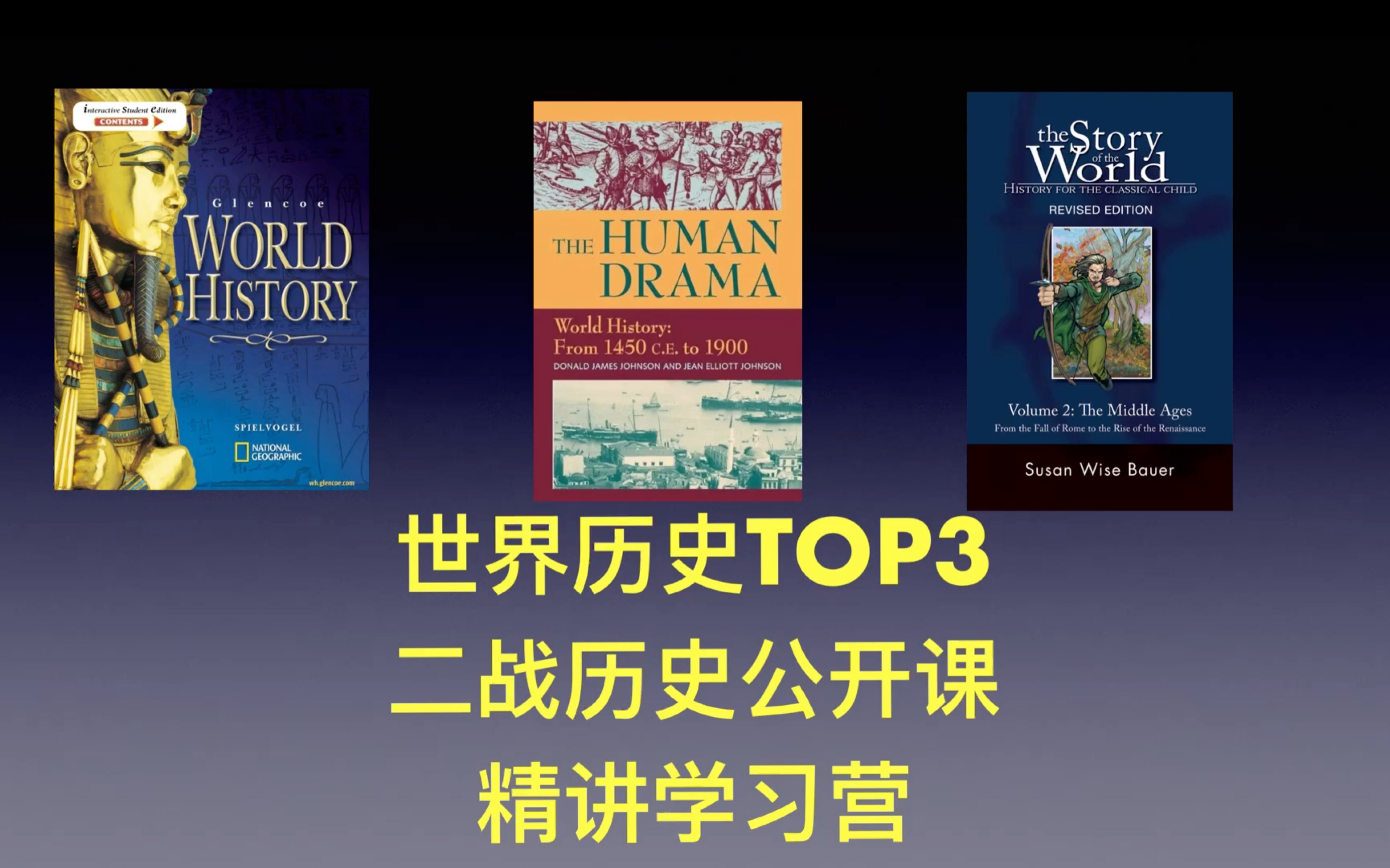 世界历史故事 Glencoe world history +human Drama哈佛 Willam老师公开课哔哩哔哩bilibili