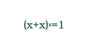 (x+x)ˣ=1
