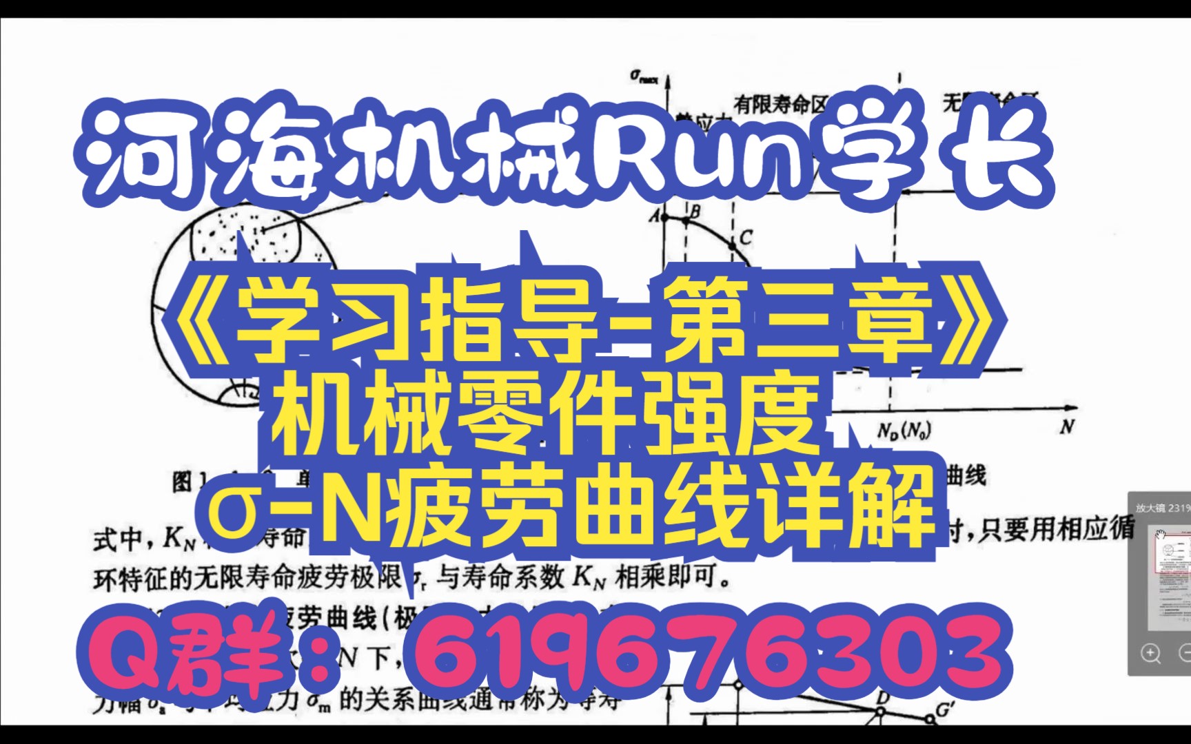 河海大学815机械设计《学习指导第三章》机械零件强度疲劳曲线(机械考研必看!)哔哩哔哩bilibili