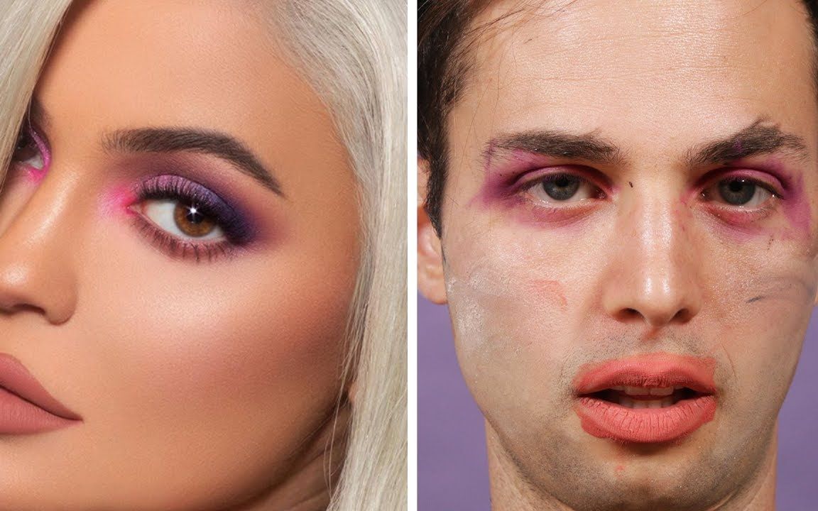 尝试做一只"酒醉的蝴蝶"(醉酒仿妆)