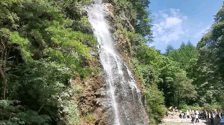 麦积山植物园瀑布图片