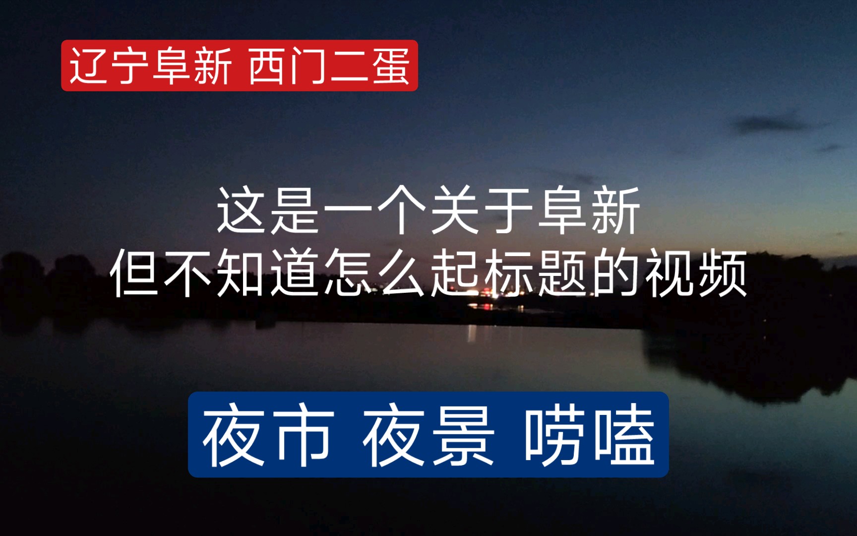 这是一个关于阜新的,不知道怎么起名字的视频 总之元素是夜景 唠嗑 夜市哔哩哔哩bilibili