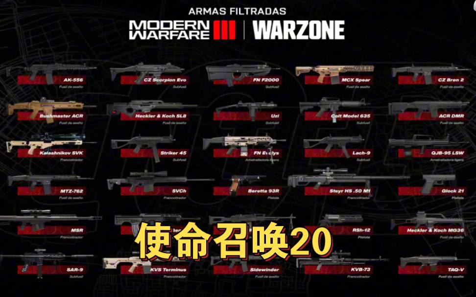 [图]使命召唤20现代战争3新的MW3所有武器