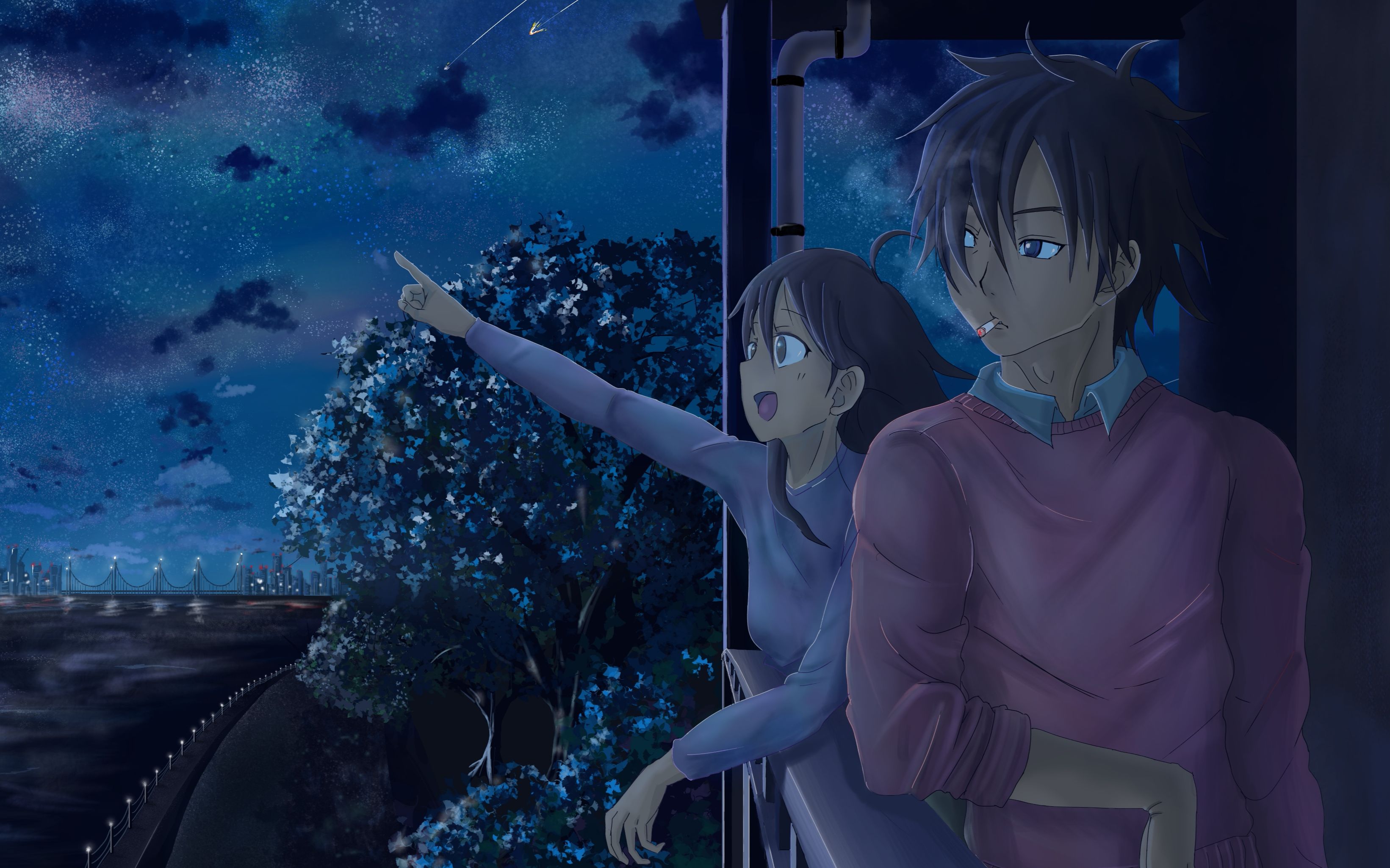 【中文音声】和女友一起看星星(回忆/高甜78)