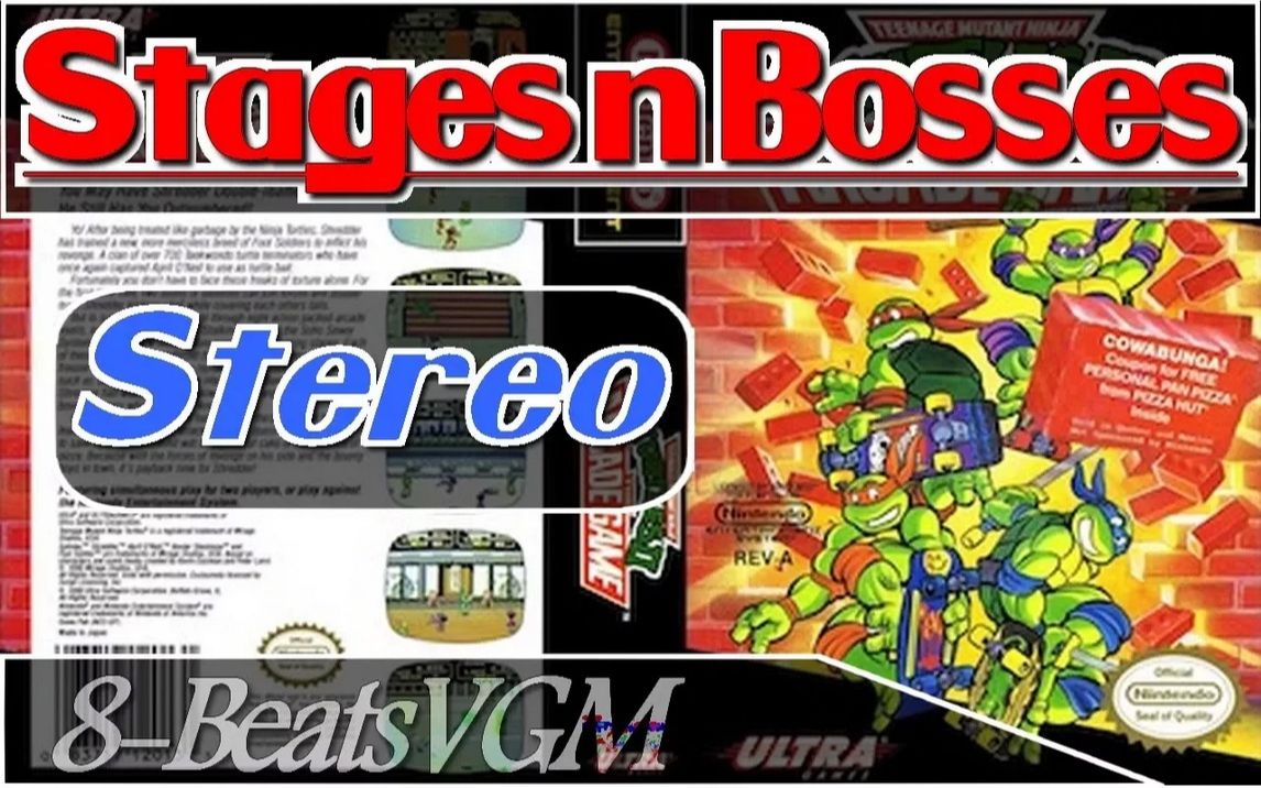 [图][8-Beats VGM 立体声化 精选集1] NES Teenage Mutant Ninja Turtles 2 OST Stereo 忍者神龟2