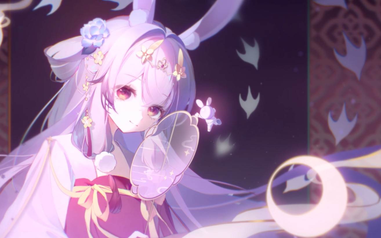 [图]【兰音Reine】兔兔一亿播放纪念回切片 原创歌曲《月落一寸光》