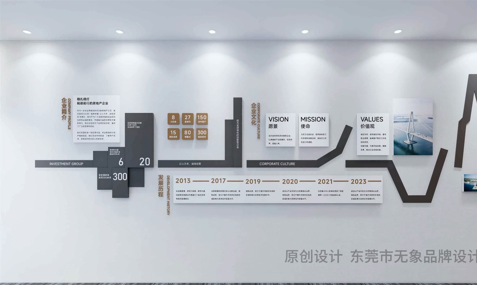 公司展示墙图片