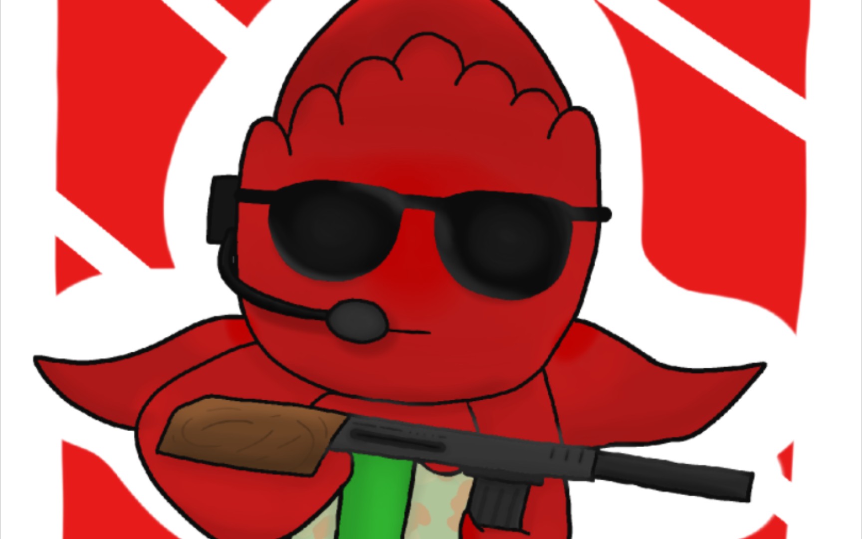 非常帅气的红针花