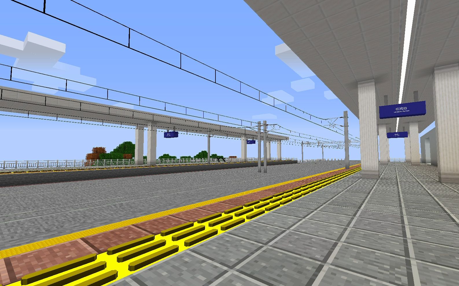 crh6动车组8节编组停靠松湾站(在mc里拍车)