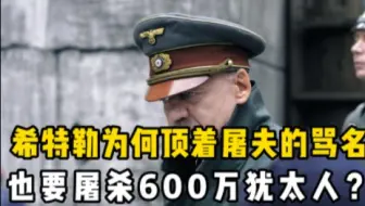 希特勒为何顶着屠夫的骂名，也要屠杀600万犹太人？背后是何原因