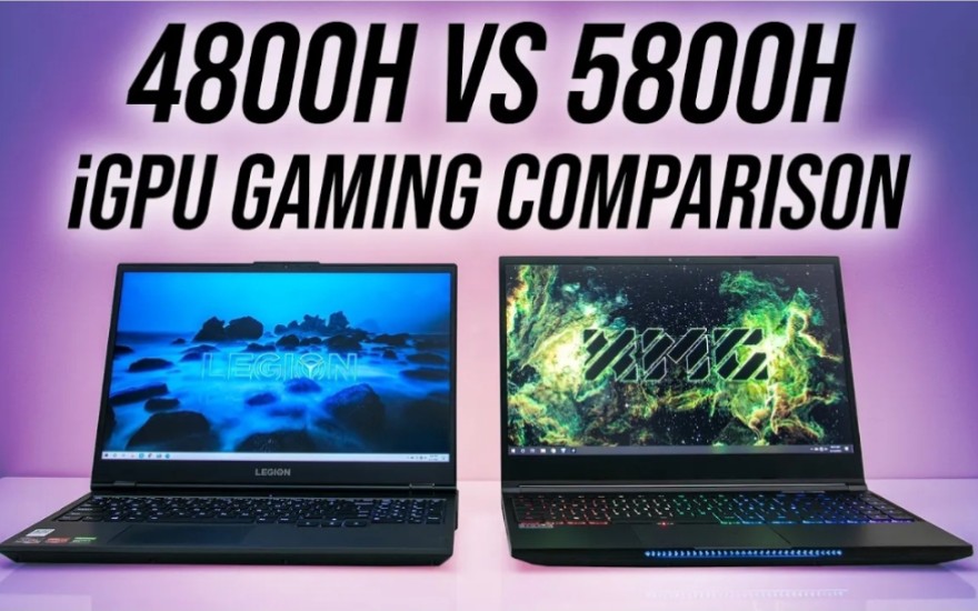 10个游戏中5800hvs4800hamd集成显卡igpu比较