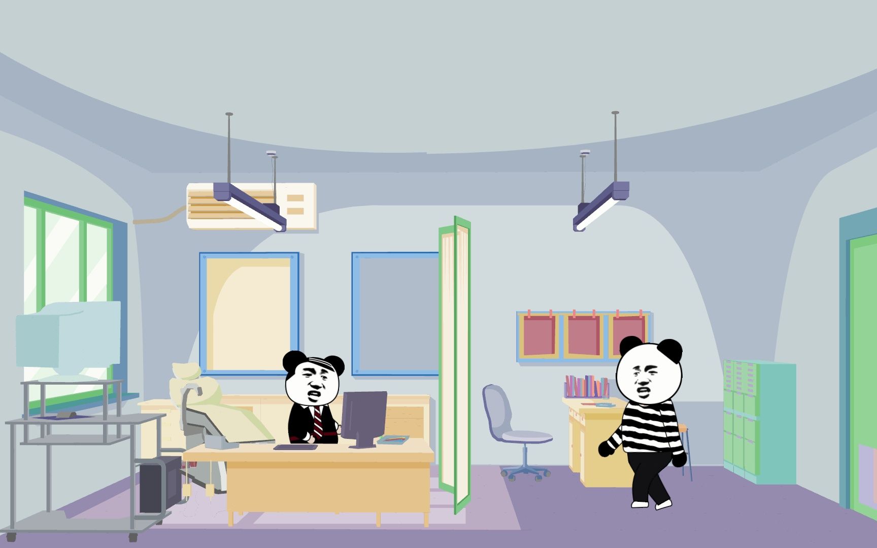 【沙雕动画】面试中搞笑互怼