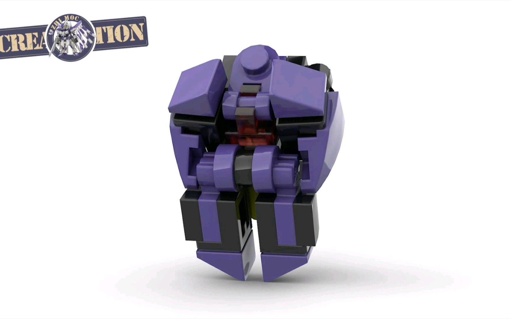 乐高积木moc迷你圣盾变形机甲