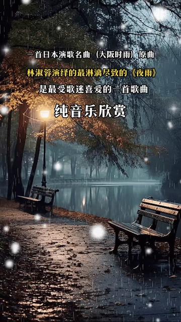 日本演歌原曲《大阪时雨》林淑蓉(夜雨)纯音乐欣赏 .哔哩哔哩bilibili