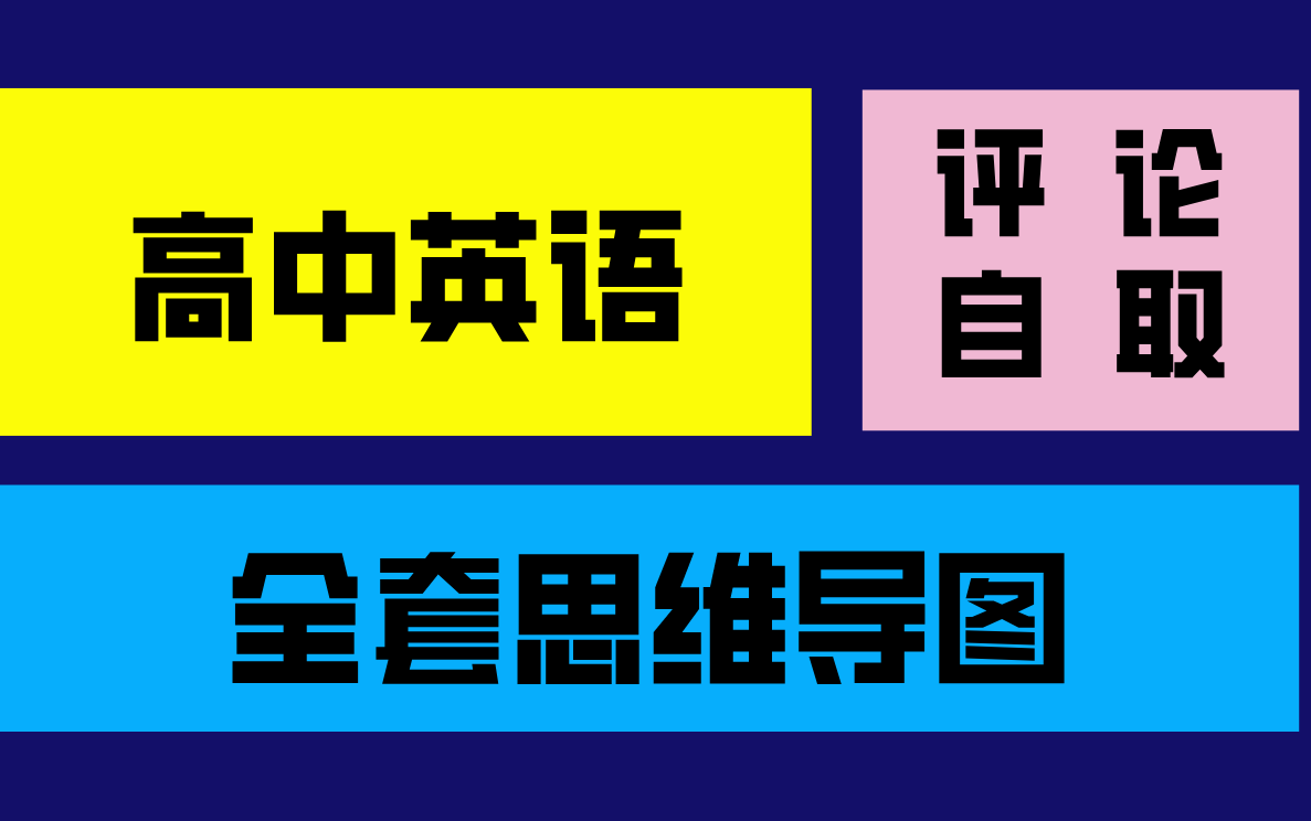 高中英语全套思维导图(高清版)哔哩哔哩bilibili