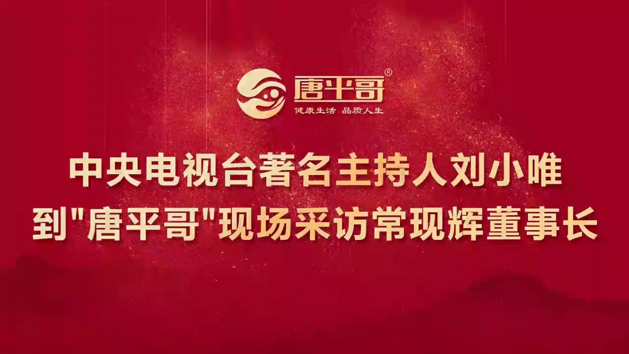 中央电视台著名主持人刘小唯到唐平哥现场采访常现辉董事长哔哩哔哩bilibili