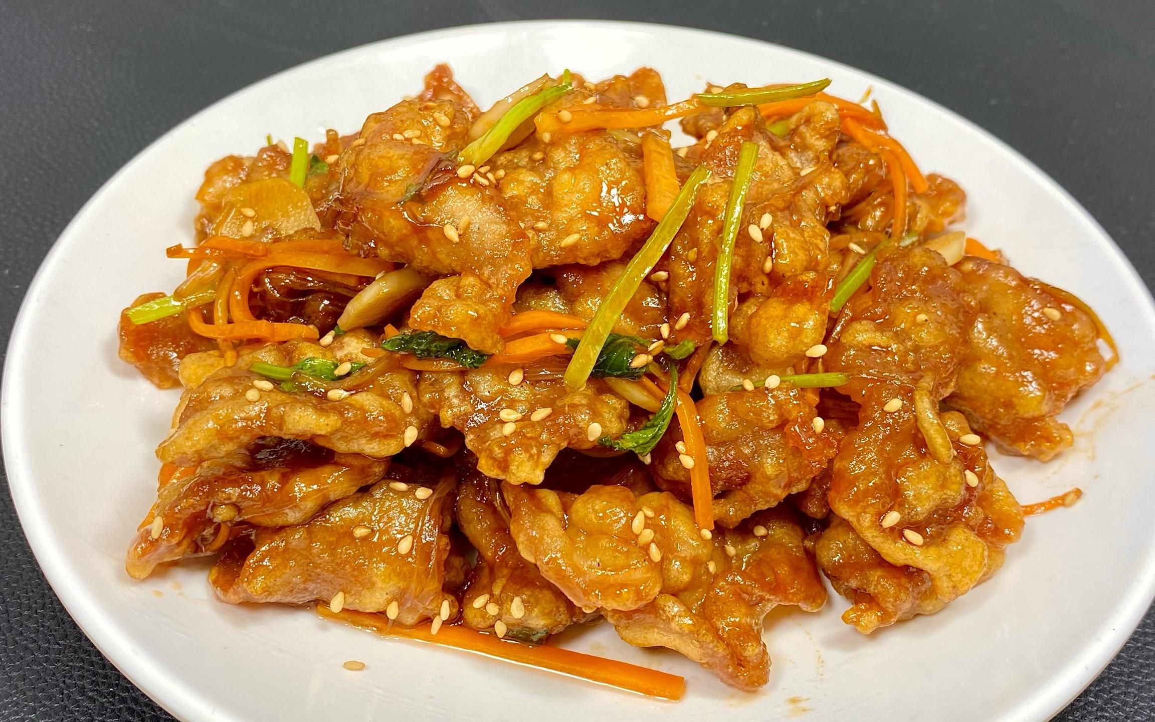 酸甜酥脆的锅包肉,做法原来如此简单,难怪东北朋友这么喜欢吃!