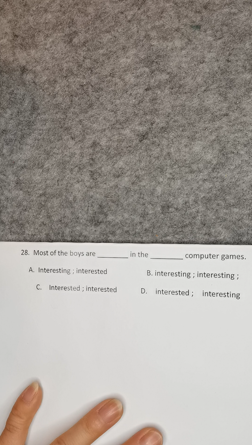 初中英语解题技巧28interested 和interesting的区别哔哩哔哩bilibili