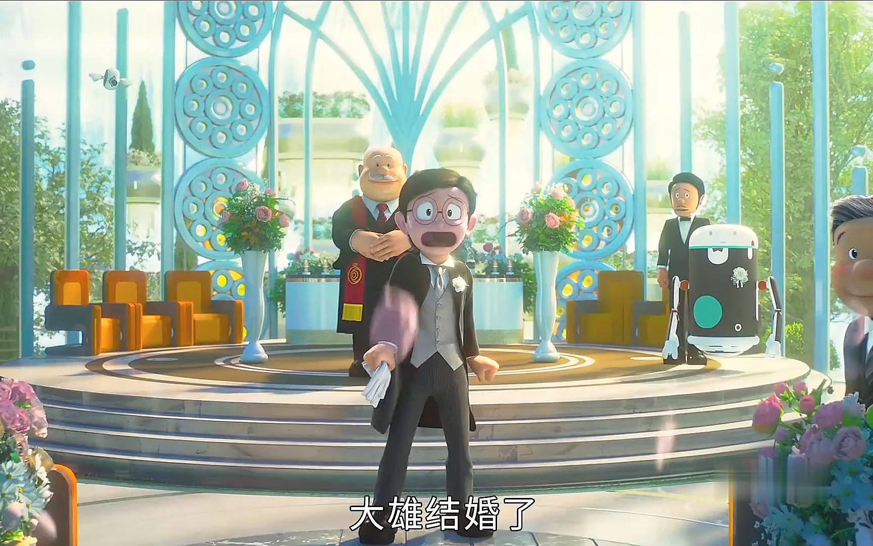 大雄结婚了,可是新娘不是静香!哆啦a梦哭着回到了未来