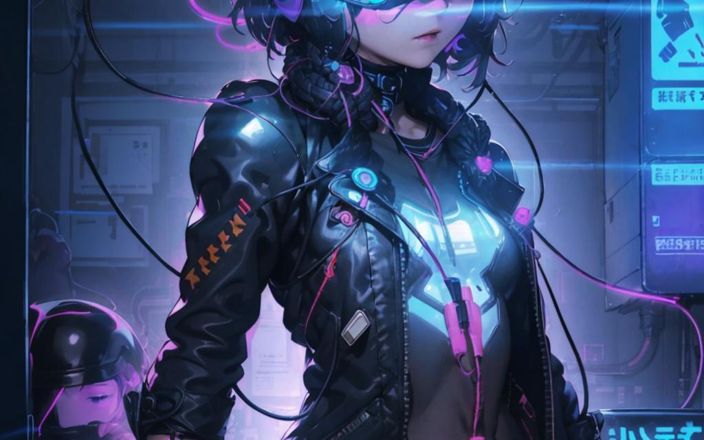 未来科技,赛博美女