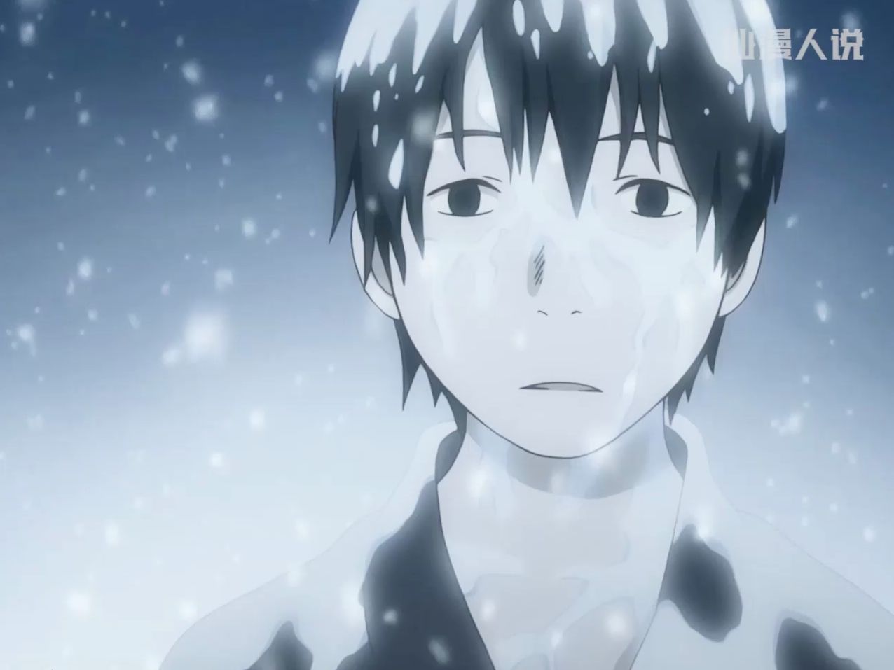 他是世间的最后一位雪男,零度的身体却能正常生活,虫师银古常雪虫篇