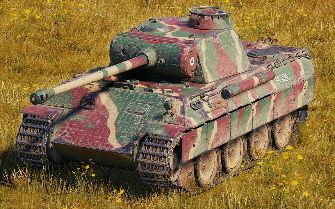 [lacho wot replays] 坦克世界 布列塔尼 黑豹 - 10杀 0.