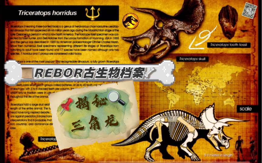 【Kefreezer古生物大揭秘】Rebor恐怖三角龙Triceratops horridus哔哩哔哩bilibili