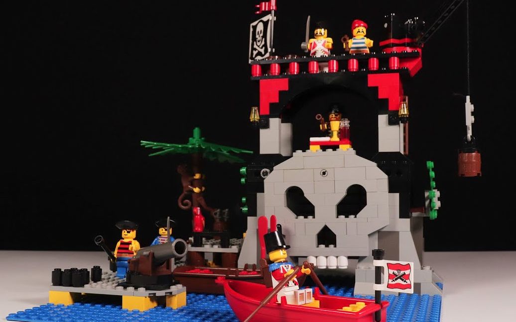 乐高lego6279海盗系列骷髅岛1995速拼评测