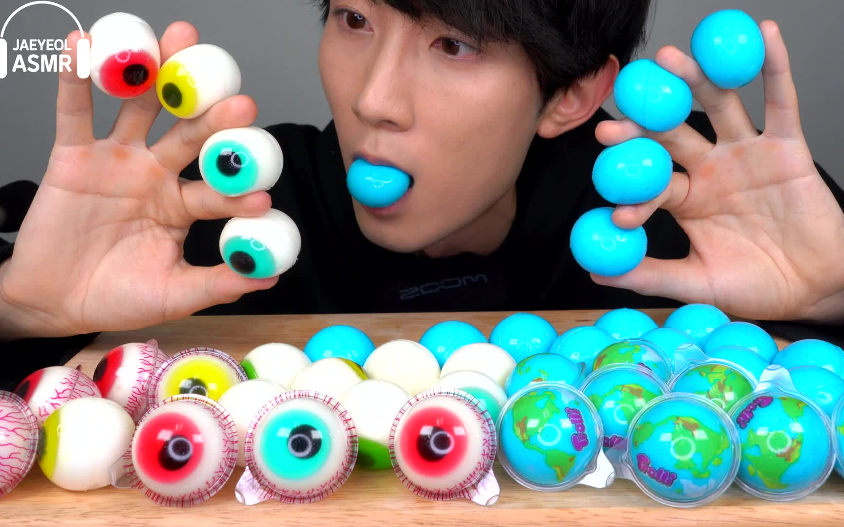 【jaeyeol asmr】吃地球软糖 眼球软糖